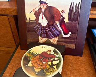 Fun golf decor