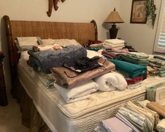 Bed linens, towels, blankets