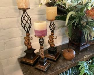 Elephant candle holders