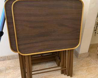 Folding table set