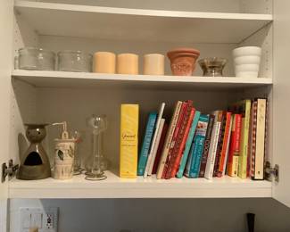 Cookbooks, decor