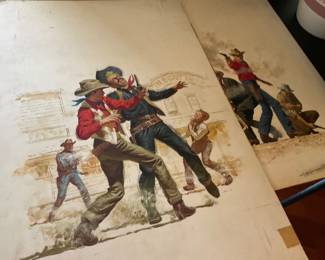 Western book cover art, Joe Russo