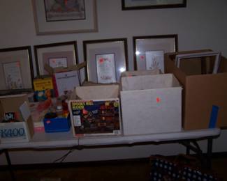 FRAMED PRINTS & BOXES OF SMALLS