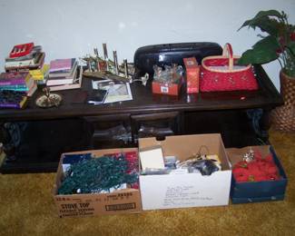 VINTAGE COFFEE TABLE & MISC.