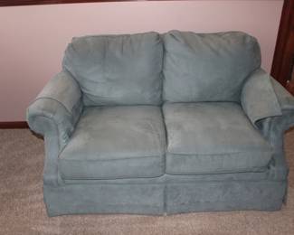 Matching blue loveseat