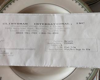 Picard Marquis set of dishes