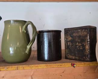 Various pottery items