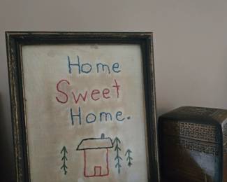Old sampler style needlework