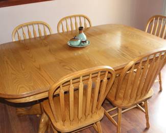Dining table and chairs