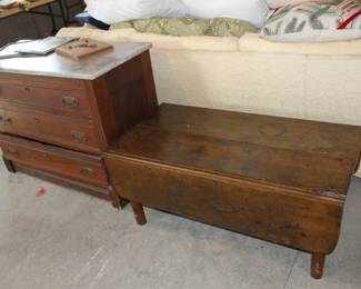 Marble top chest