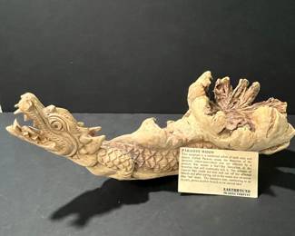 Parasite Wood Carving of a Dragon