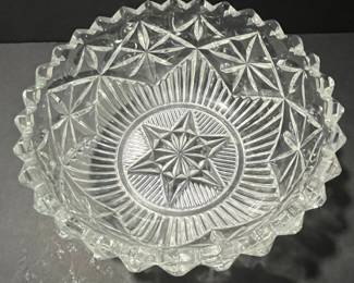 American Brilliant Period Cut Glass Bowl
