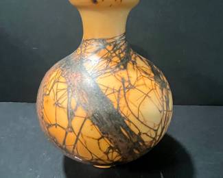 Horsehair Raku Pottery Vase