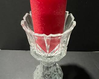 J G Durand Cristal D'arques Crystal Candle Holder