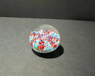 Murano Millefiori Glass Paperweight