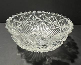 American Brilliant Period Cut Glass Bowl