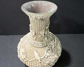 Ivory Dynasty Arnart Imports Carved Resin Vase