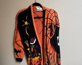 Vintage Marisa Christina Halloween Cardigan