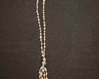 Alexis Bittar Beaded Lariat Tassel Necklace