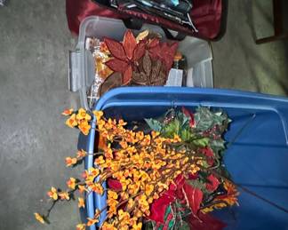 Assorted Artificial Seasonal Floral Decor Lot