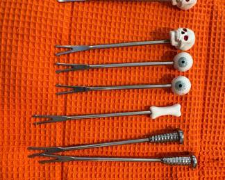 Halloween Theme Cocktail Picks & Forks Set