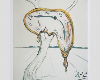 Salvador Dalí, "Tearful Soft Watch" Offset Lithograph, Edition 408/500