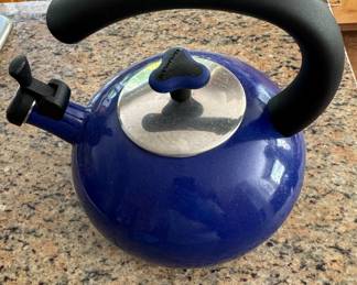 Rachael Ray Enamel-on-Steel Whistling Tea Kettle