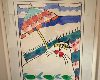Martha Wahlert "A Day at the Beach" Framed Art Print