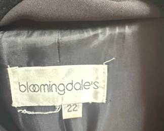 Vintage Bloomingdale's Black Blazer