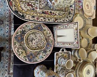 Vintage Portuguese Hand-Painted Majolica Collection