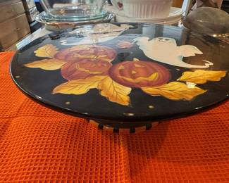 Halloween Themed Ceramic Cake Stand by Certified International