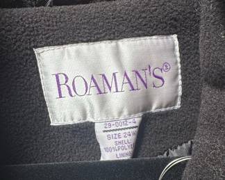 Roaman's Women's Plus Size Hooded Coat