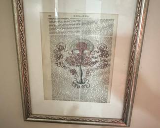 Vintage Dictionary Page Art Print - Tree Illustration