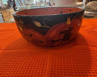 Certified International "Witch Pattern" Halloween Discontinued All-Purpose Bowl