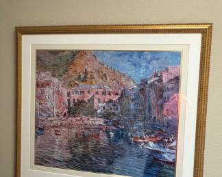 Marco Sassone Harbor Scene Print