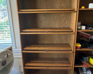 Vintage Oak 5-Stack Barrister Bookcase