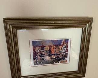 Original Watercolor Painting of Rialto Bridge, Venice by Carti Grazia