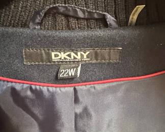 DKNY Women's Plus Size Wool-Blend Coat