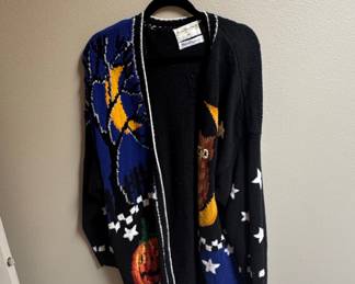 Vintage Marisa Christina Halloween Knit Cardigan