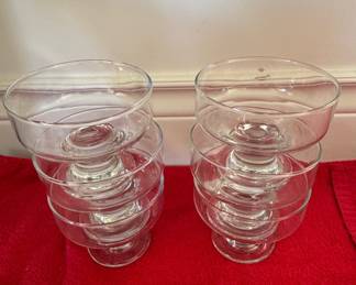 Pasabahce Footed Glass Dessert Bowls