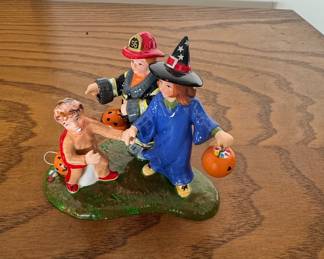 Department 56 Snow Village Halloween Trick or Treat Kids - Set of 3