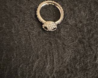 Alexander McQueen Diamond Skull Ring