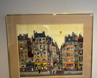 Michel Delacroix "Le Square" Lithograph