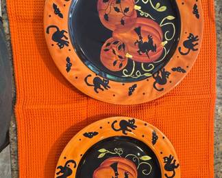 Sakura Haunted Hideaway Halloween Plates