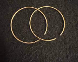 14k Gold Filled Thin Hoop Earrings