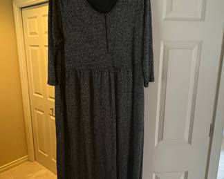 Casual Grey Marl Jersey Maxi Dress