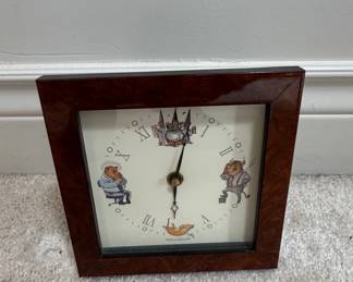 Vintage Bryn Parry Studios "Time For Work" Clock - England