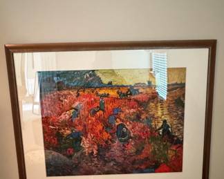 Vincent van Gogh 'The Red Vineyard' Decorative Art Print