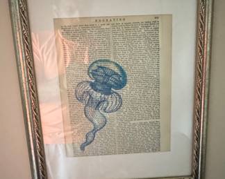 Ernst Haeckel Jellyfish Illustration on Vintage Dictionary Page