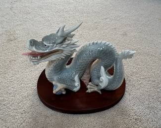 Yoshimi K Porcelain Dragon Figurine
